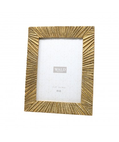 PORTAFOTO RESINA RETTANGOLARE ORO 17.5 X 22.7 CM
