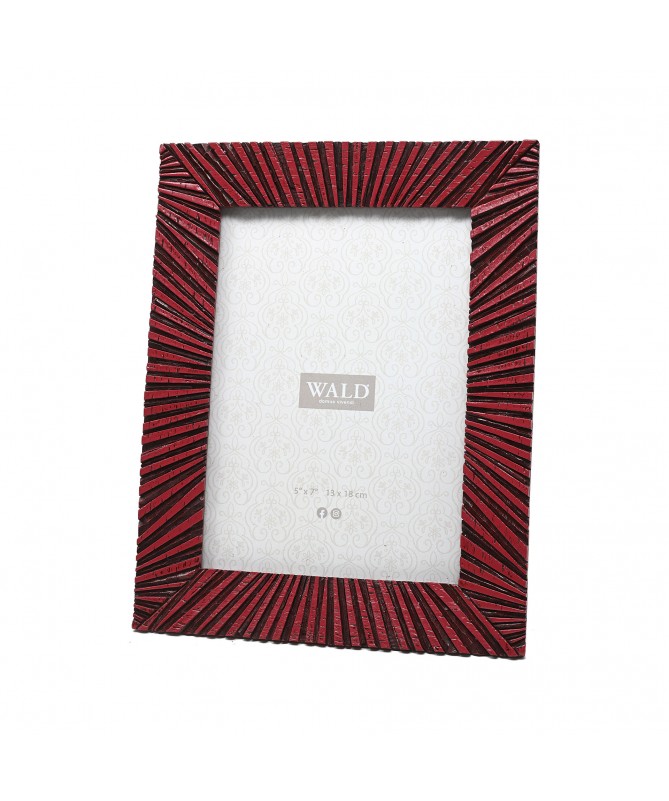 PORTAFOTO RESINA RETTANGOLARE ROSSO 17.5 X 22.7 CM