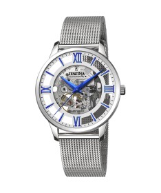 OROLOGIO FESTINA AUTOMATICO F20534/1 ARGENTO CINTURINO IN ACCIAIO, UOMO
