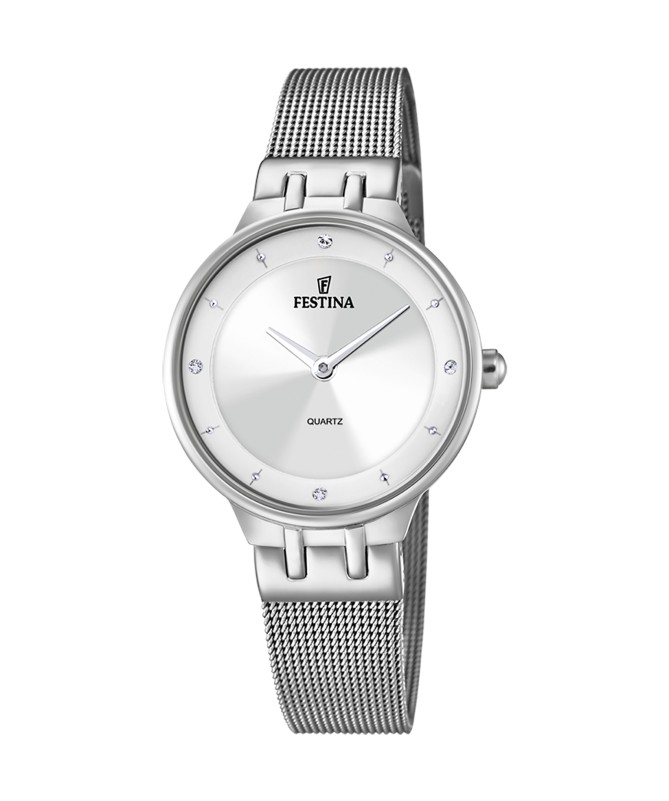 OROLOGIO FESTINA F20597/1 ARGENTO CON CINTURINO IN ACCIAIO, DONNA