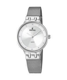 OROLOGIO FESTINA F20597/1 ARGENTO CON CINTURINO IN ACCIAIO, DONNA