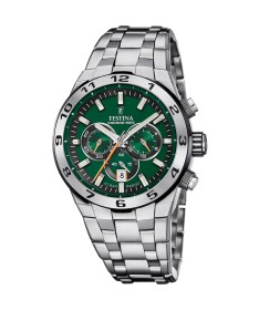 OROLOGIO DA UOMO FESTINA CHRONO BIKE VERDE CON CINTURINO IN ACCIAIO F20670/2