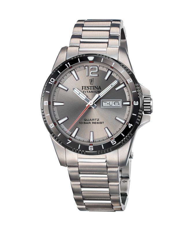 OROLOGIO FESTINA F20698/1 GRIGIO CINGHIA TITANIO, UOMO