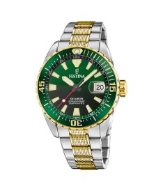 OROLOGIO FESTINA THE ORIGINALS F20706/2 VERDE CINGHIA ACCIAIO INOSSIDABILE 316L, UOMO