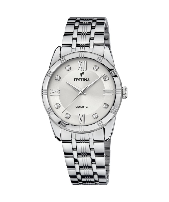 OROLOGIO FESTINA MADEMOISELLE F16940/A ARGENTO CON CINTURINO IN ACCIAIO, DONNA