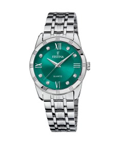 OROLOGIO FESTINA F16940/F VERDE CON CINTURINO IN ACCIAIO INOSSIDABILE 316L, DONNA