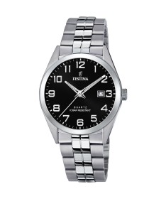 OROLOGIO FESTINA CLASSICS F20437/4 NERO CINTURINO IN ACCIAIO, UOMO