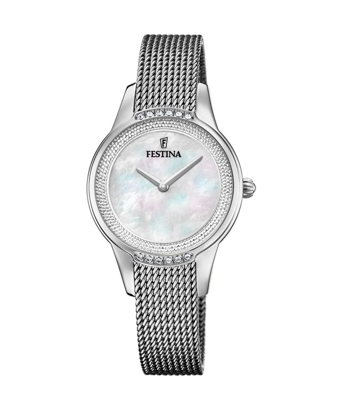 OROLOGIO FESTINA MADEMOISELLE F20494/4 BEIGE CINGHIA ACCIAIO INOSSIDABILE 316L, DONNA