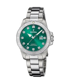 OROLOGIO FESTINA BOYFRIEND COLLECTION F20503/7 VERDE CINGHIA ACCIAIO INOSSIDABILE 316L, DONNA