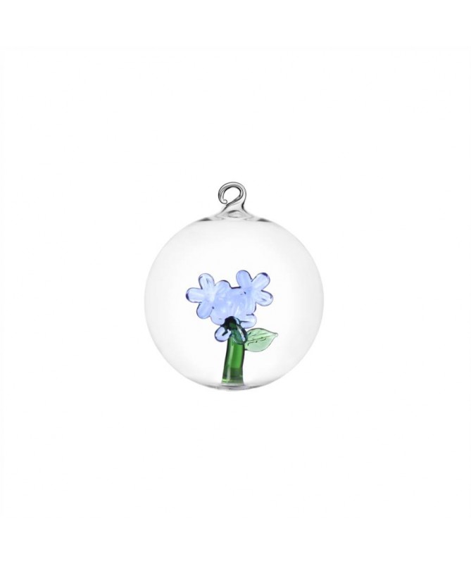 Christmas edition palla di natale fiore azzurro - Ichendorf & Alessandra baldereschi