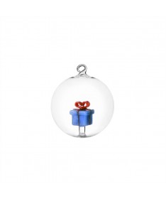Palla di natale regalo azzurro - Ichendorf & Alessandra baldereschi