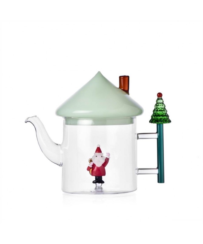 Teiera babbo natale tappo verde - Ichendorf & Alessandra baldereschi