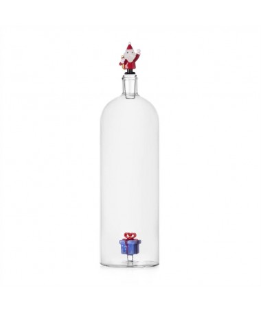 Bottiglia babbo natale&regalo azzurro - Ichendorf & Alessandra baldereschi