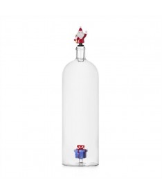 Bottiglia babbo natale&regalo azzurro - Ichendorf & Alessandra baldereschi