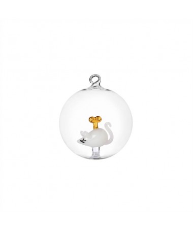 Palla di natale topino bianco - Ichendorf & Alessandra baldereschi