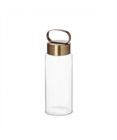 Lampada vetro clear - alluminio finitura ottone - Ichendorf & Denis guidone