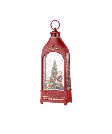 BOULE DE NEIGE LANTERNA ALTA CON MUSICA, LED, MOVIMENTO CONTINUO E TIMER