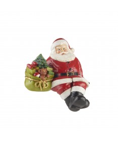 BABBO NATALE SEDUTO CON SACCO DONI