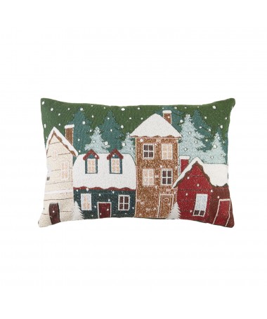 CUSCINO RETTANGOLARE VERDE VILLAGGIO
