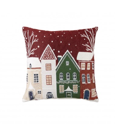 CUSCINO QUADRATO ROSSO VILLAGGIO