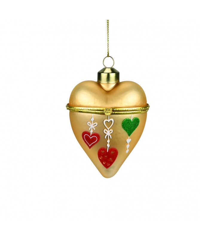 SCATOLINA CUORE CON CERNIERA + MESSAGGIO "IL NATALE E COME LAMORE"