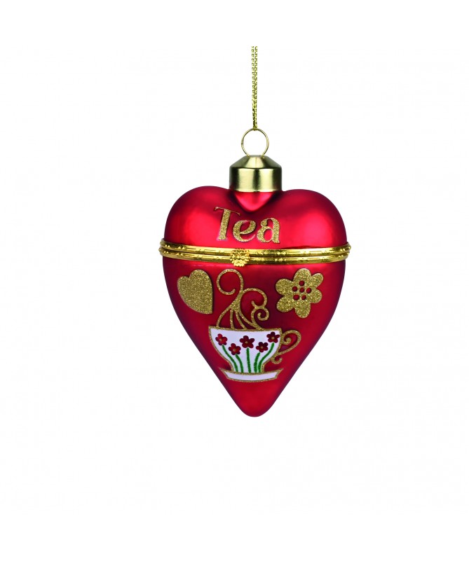 SCATOLINA CUORE CON CERNIERA 
+ MESSAGGIO "LA MAGIA DEL NATALE"