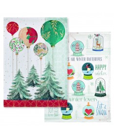 STROFINACCIO "ALBERI" + STROFINACCIO "BOULE DE NEIGE"