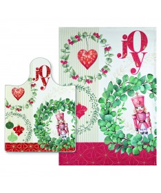 TAGLIERE "GHIRLANDE" + STROFINACCIO "GHIRLANDE"