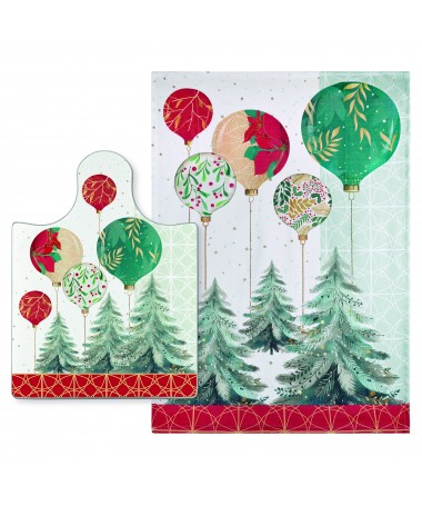 TAGLIERE "ALBERI" + STROFINACCIO "ALBERI"