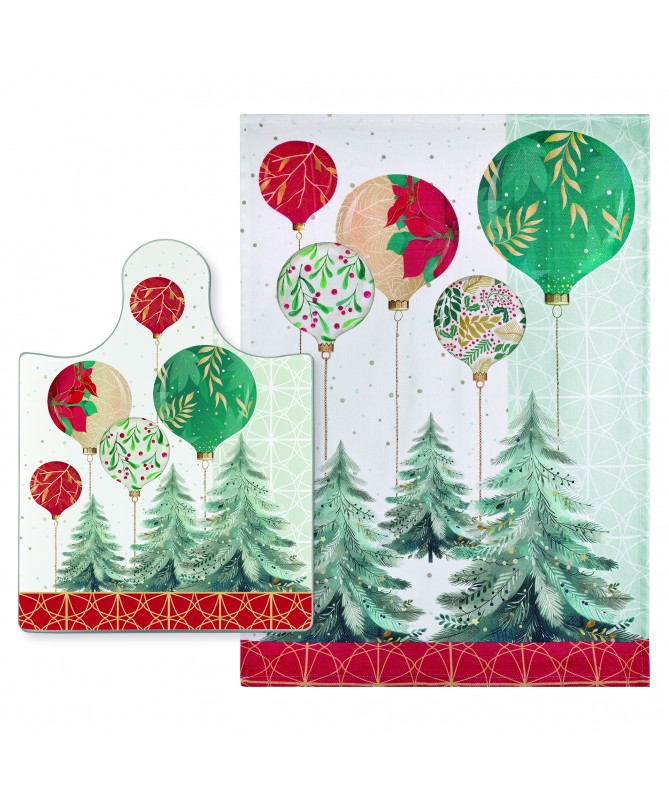 TAGLIERE "ALBERI" + STROFINACCIO "ALBERI"