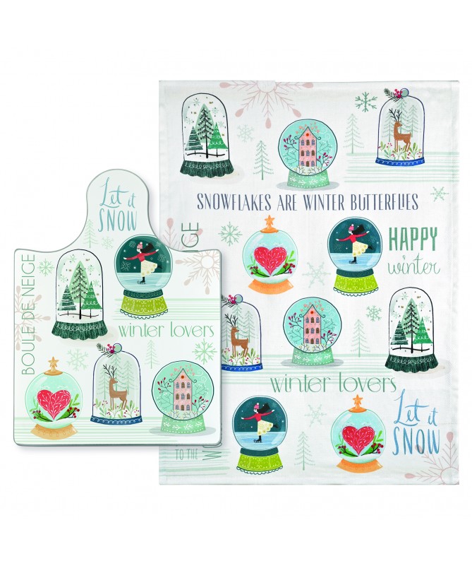 TAGLIERE "BOULE DE NEIGE" + STROFINACCIO "BOULE DE NEIGE"