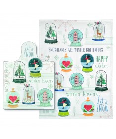 TAGLIERE "BOULE DE NEIGE" + STROFINACCIO "BOULE DE NEIGE"