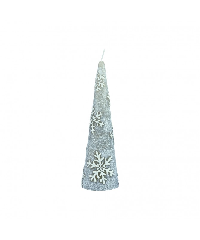 CANDELA ALBERO ALTO 20h cm COLORE GRAY