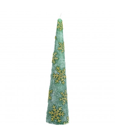 CANDELA ALBERO ALTO 30h cm COLORE VERDE