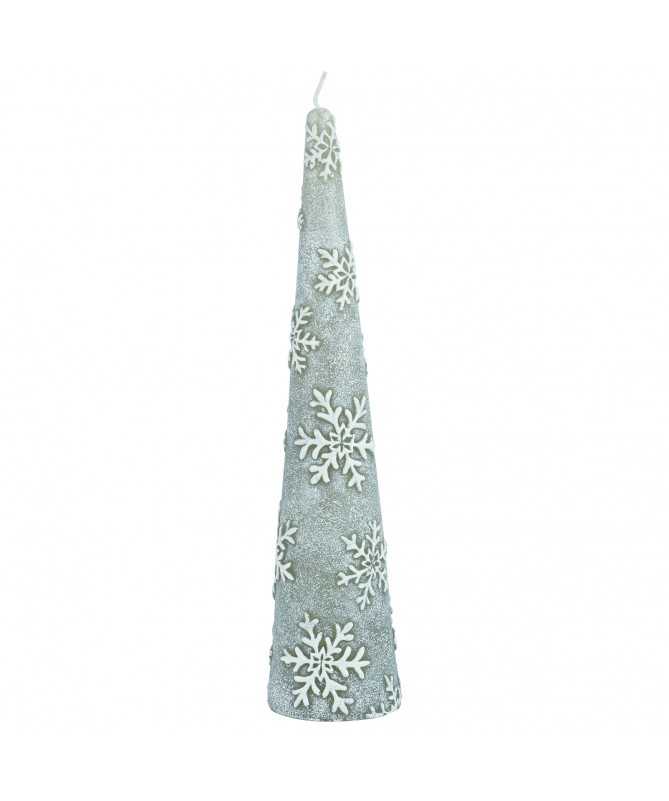 CANDELA ALBERO ALTO 30h cm COLORE GRAY
