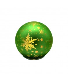 SFERA VETRO CON LED Ø 10 cm COLORE VERDE