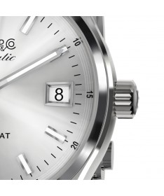Eberhard & Co. Contodat Automatic Argenté con contatore blu 41156.03 CA2C