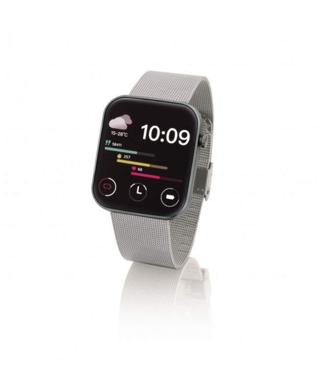 Orologio - Hoops - Smartwatch - Hsmart -H1 Grigio Maglia Milanese - HSMART-Z15-07